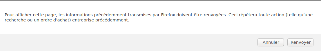 Avertissement POST